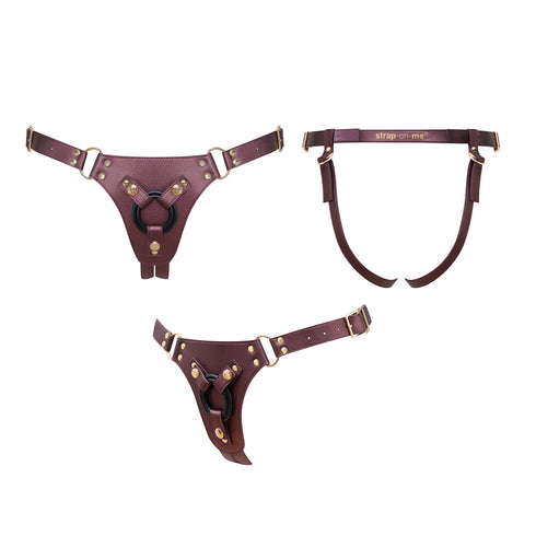 Generous Harness Color Metallic Aubergine