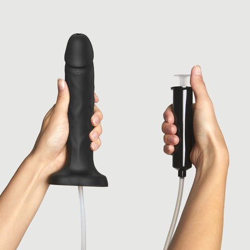 Squirting Dildo Cum Realistic Color Black
