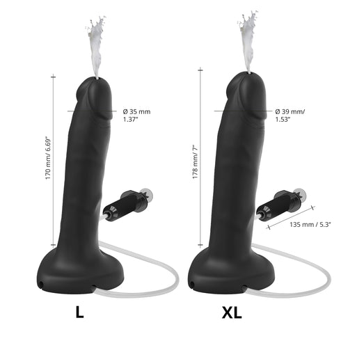 Squirting Dildo Cum Realistic Color Black