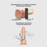 Rotating Vibrating Realistic Dildo - Vanilla - strap-on-me®