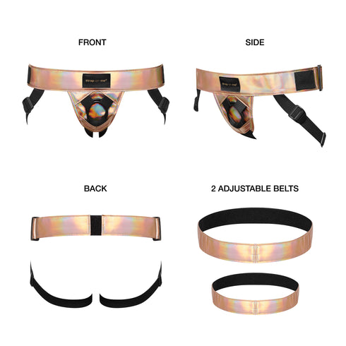 Curious Harness Color Holographic Rose Gold