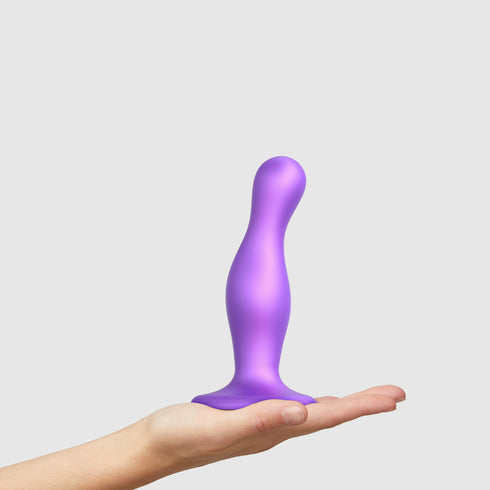Dildo Plug Curvy Color Metallic Purple