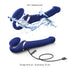 Vibrating Multi Orgasm Bendable Strap-on Color Blue