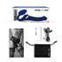 Vibrating Multi Orgasm Bendable Strap-on Color Blue