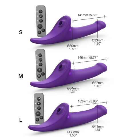 Multi Orgasm Semi-Realistic Dildo - Remote Controlled