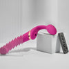 Vibrating Multi Orgasm Bendable Strap-On - New version - Fuschia