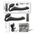 Vibrating Strap-on Remote Controlled 3 Motors Color Black