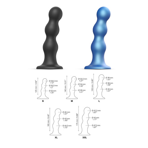 Dildo Plug Balls Color Blue