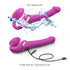 Vibrating Multi Orgasm Bendable Strap-on Color Fuchsia