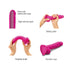 Sliding Skin Realistic Dildo Color Fuchsia