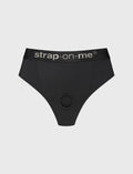 Black Idole lingerie harness Strap-on-Me available from XS to XL with adjustable fit and a bold, elegant design