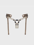 Faux leather harness Strap-on-Me Desirous golden bronze one-size design with adjustable fit for comfortable and elegant wear