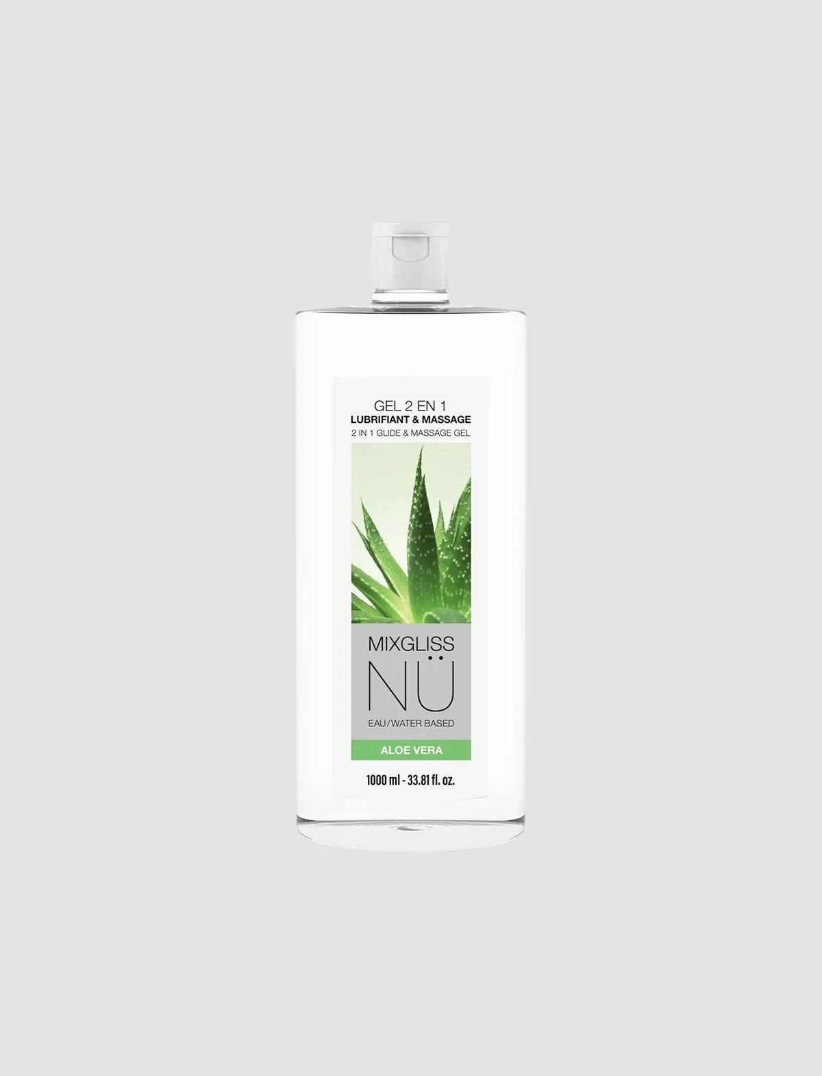 Mixgliss Nü 2-in-1 massage and lubricant gel aloe vera 1000 ml