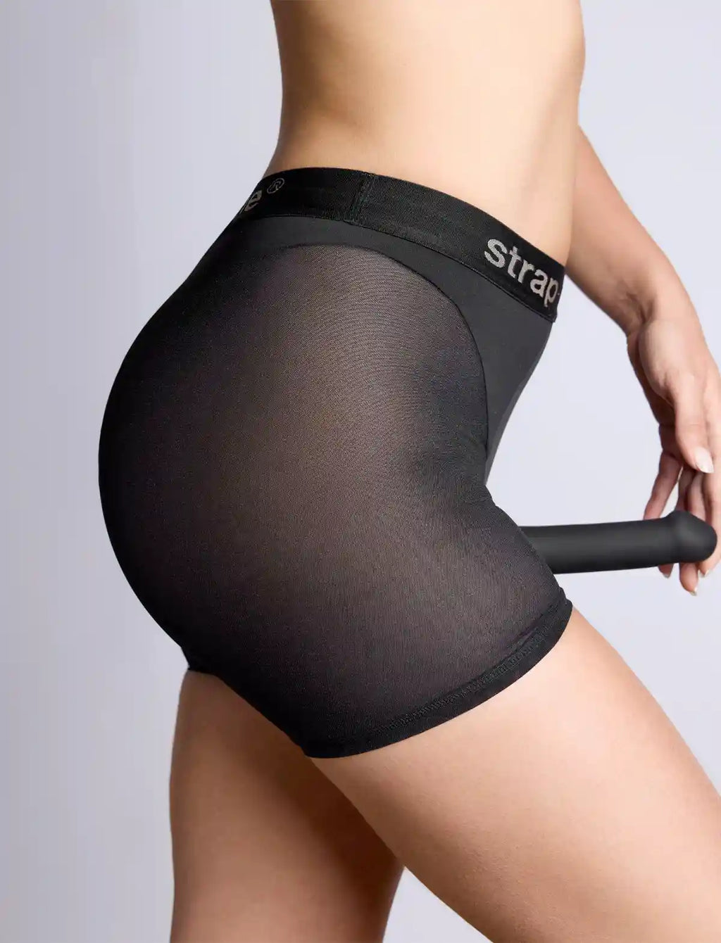 Black Halo lingerie harness Strap-on-Me available from XS to XL with adjustable fit and refined, elegant design