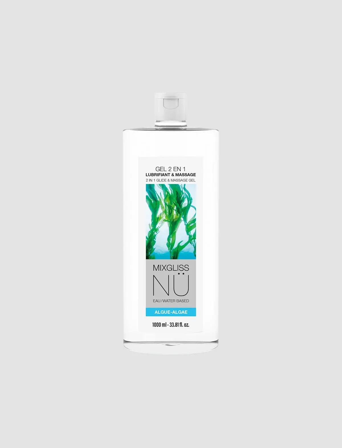 Mixgliss Nü 2-in-1 massage and lubricant gel – algae 1000 ml