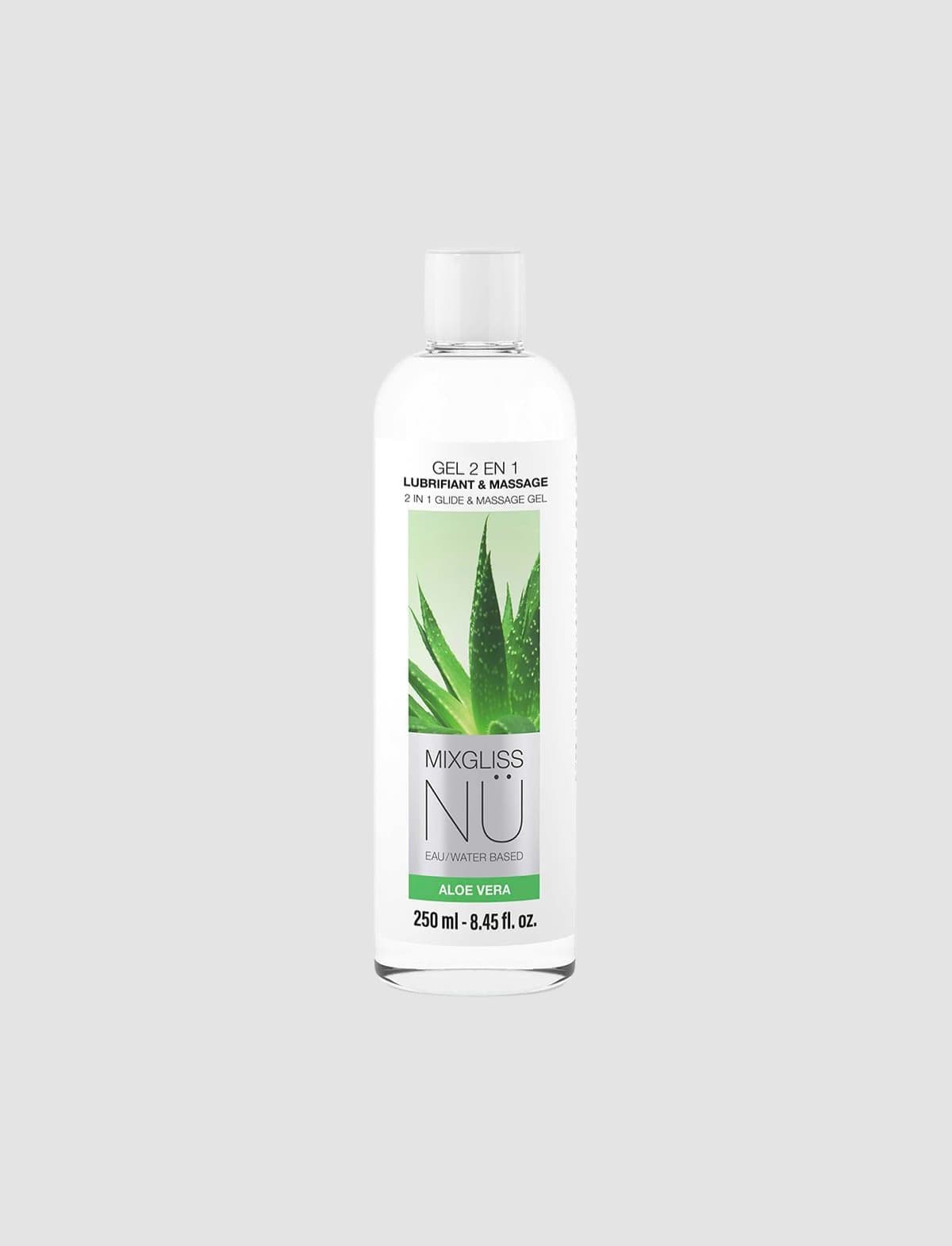 Mixgliss Nü 2-in-1 massage and lubricant gel aloe vera 250 ml
