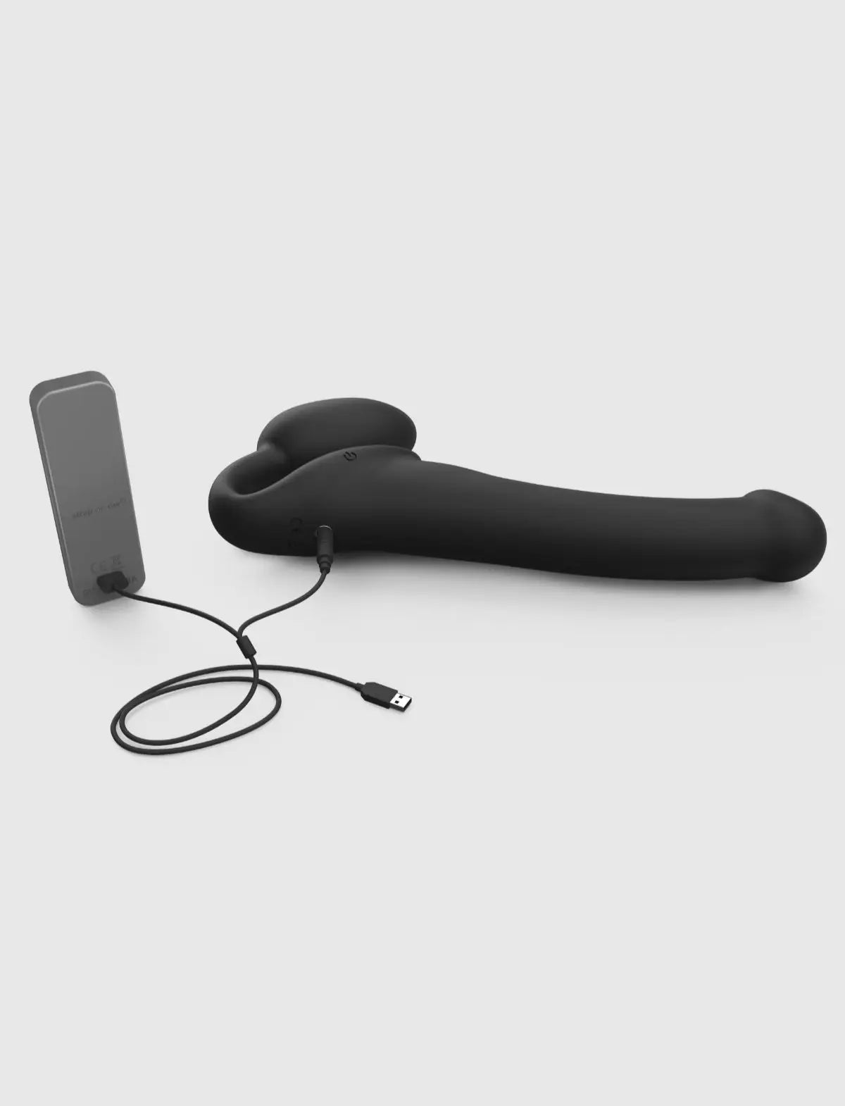 Strap-on-Me dual-head USB charger designed for rechargeable vibrating bendable devices with remote control compatibility