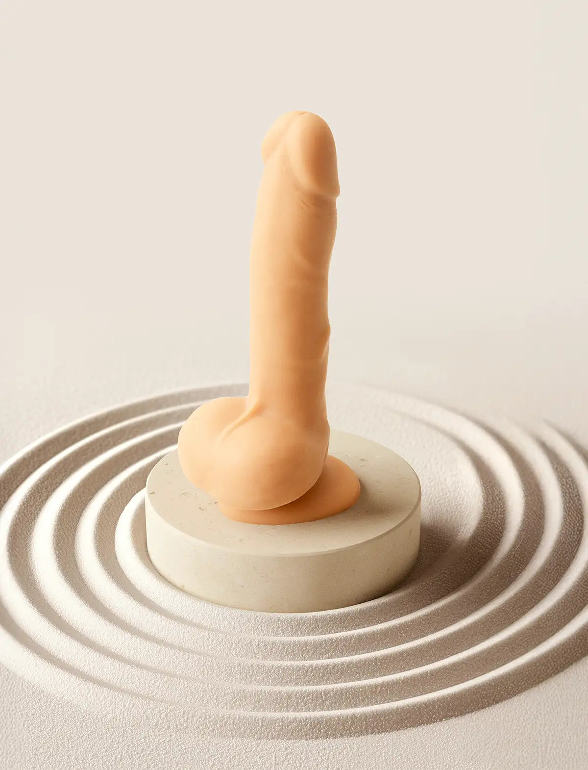 Rotating vibrating realistic dildo, vanilla design, Strap-On-Me collection