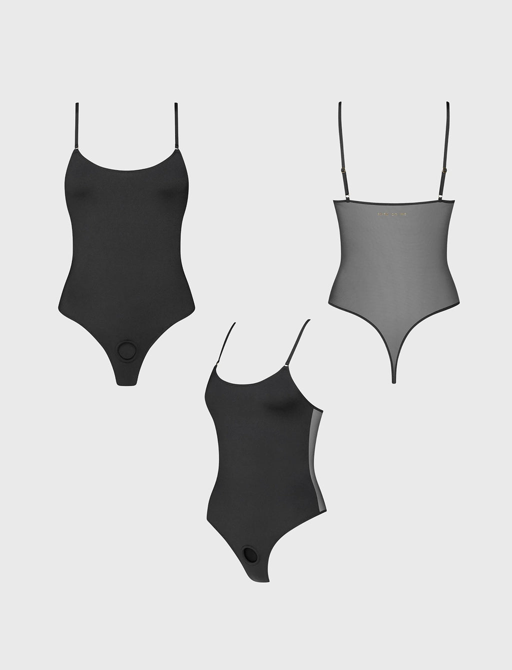 Black Signature lingerie harness Strap-on-Me in black, available from XS to XL for an adjustable and comfortable fit