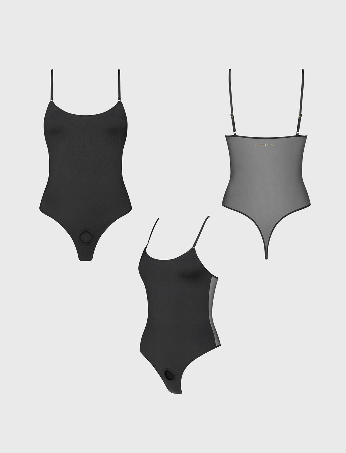 Black Signature lingerie harness Strap-on-Me in black, available from XS to XL for an adjustable and comfortable fit