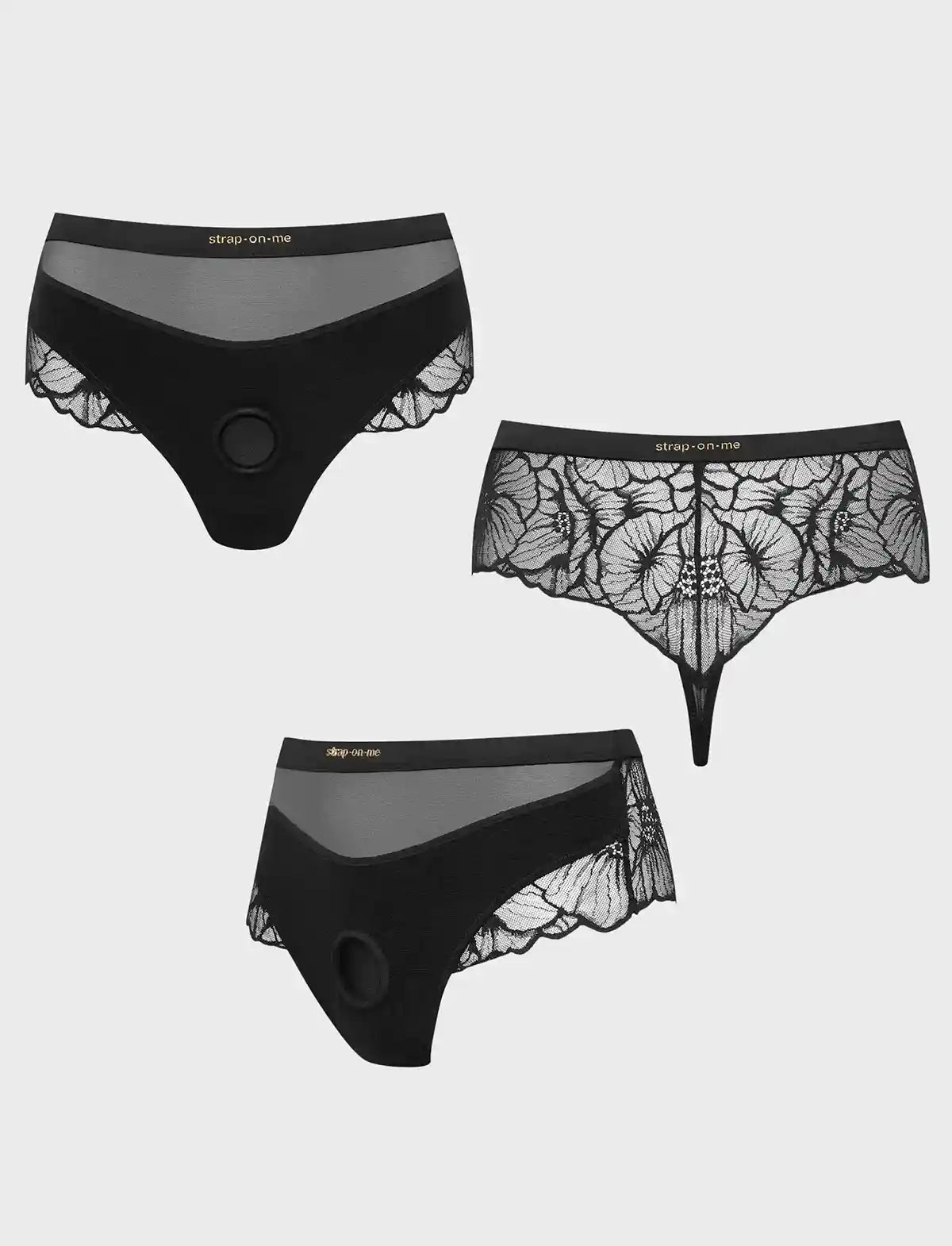 Harnais Lingerie Sublime Noire Strap-on-me
