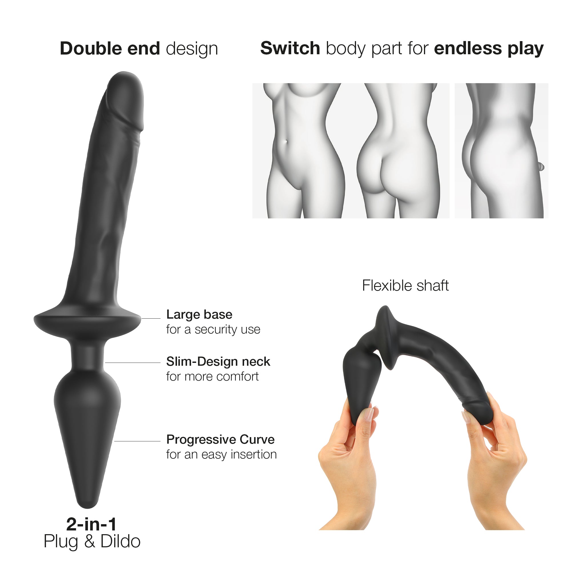 Switch Plug-in Realistic Dildo