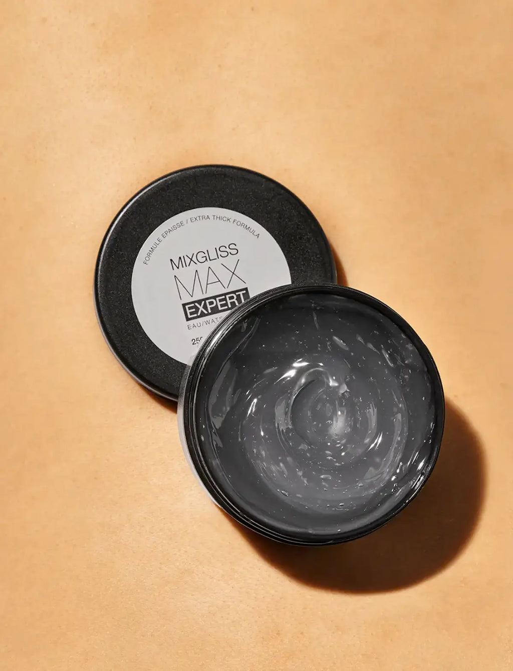 Mixgliss Max Expert Anal Intimate Gel styled on neutral background