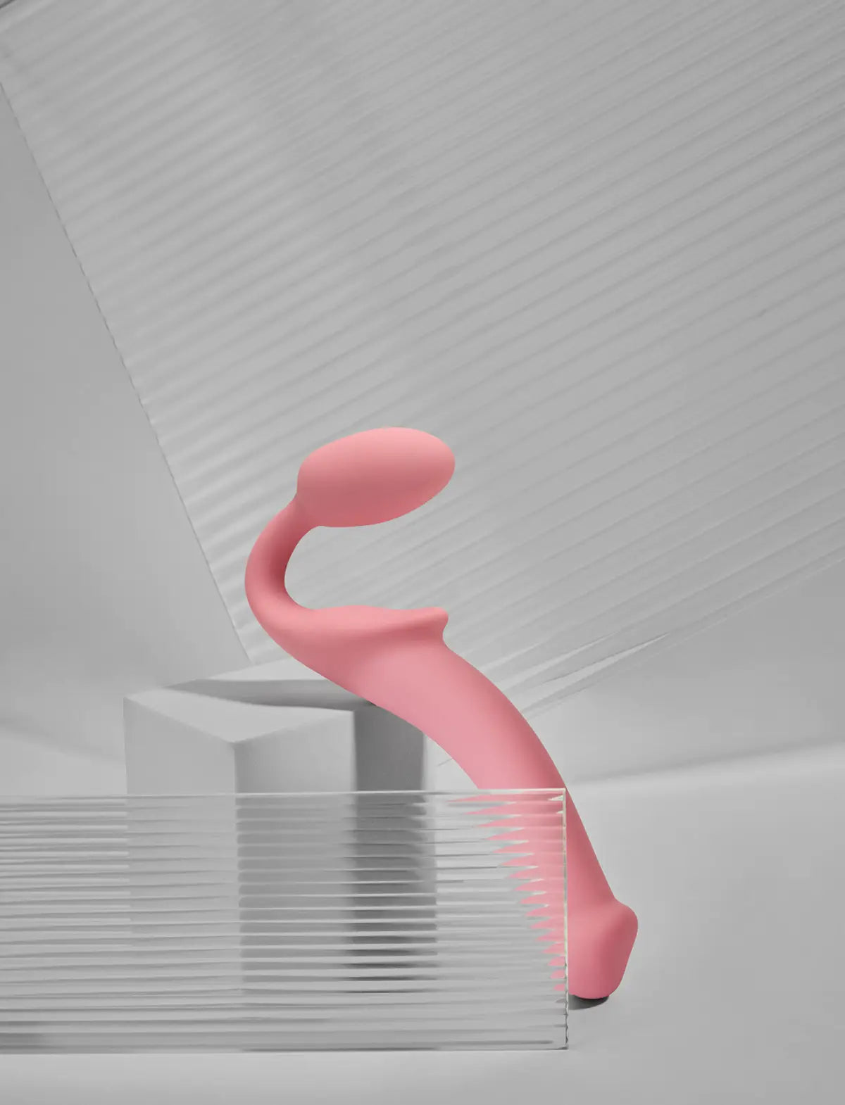 Classic non-vibrating strap-on, new version, pink design, Strap-On-Me collection