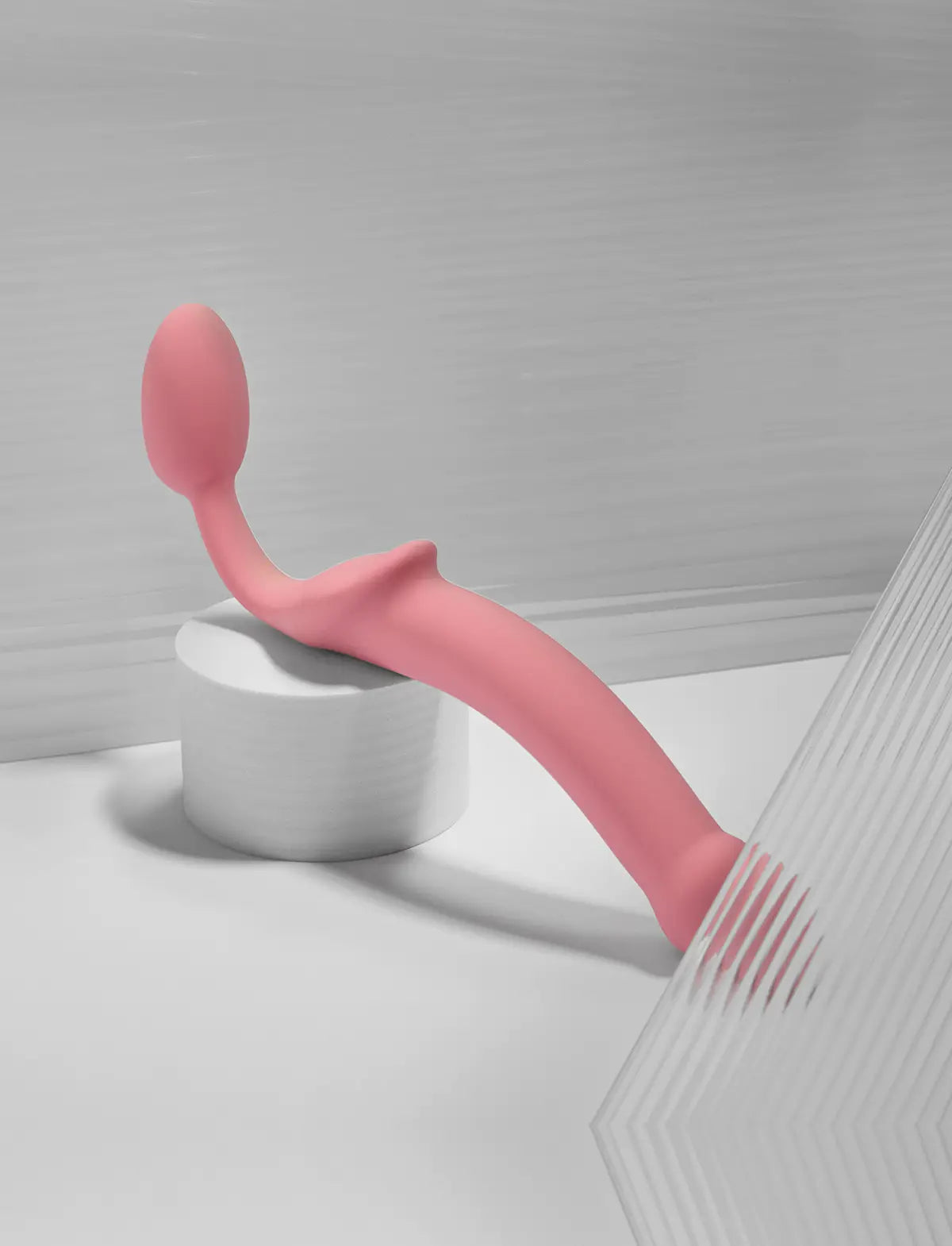 Classic non-vibrating strap-on, new version, pink design, Strap-On-Me collection