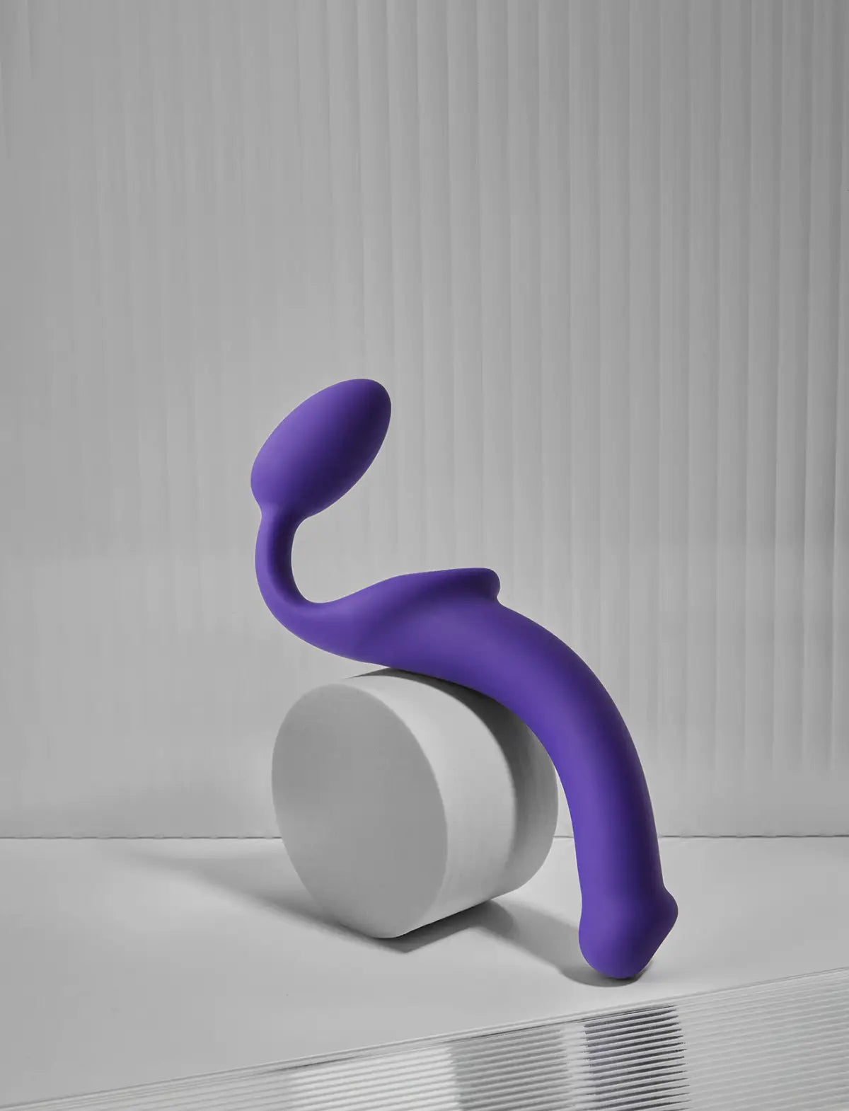 Classic non-vibrating strap-on, new version, violet design, Strap-On-Me collection