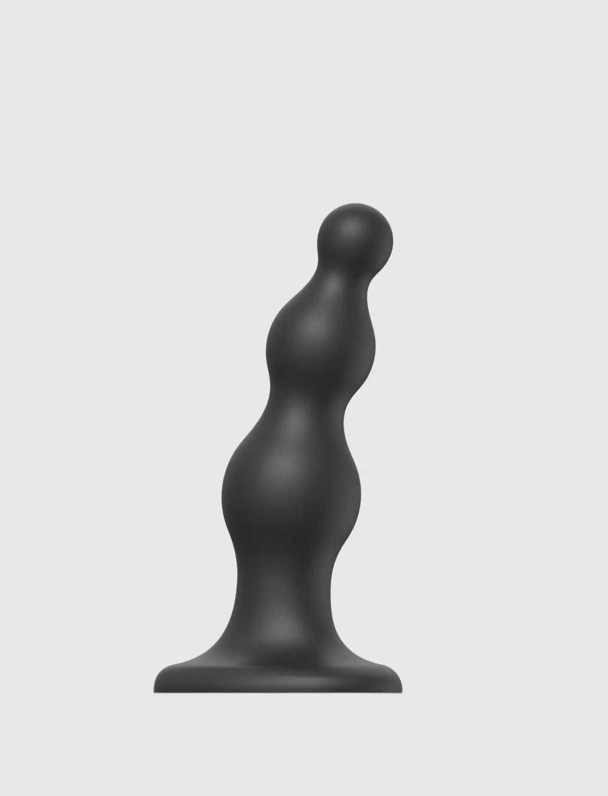 Anal beads plug hybrid dildo, black design, Strap-On-Me collection