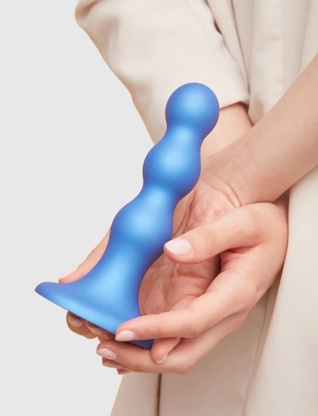 Plug balls hybrid dildo, blue design, Strap-On-Me collection
