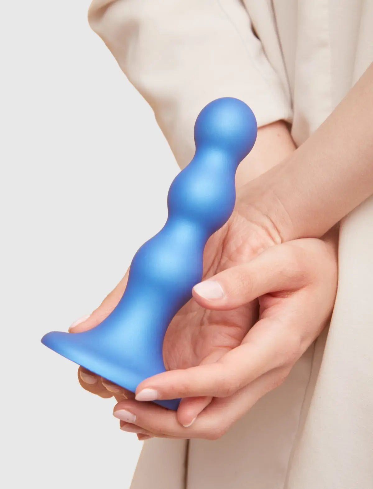 Plug balls hybrid dildo, blue design, Strap-On-Me collection