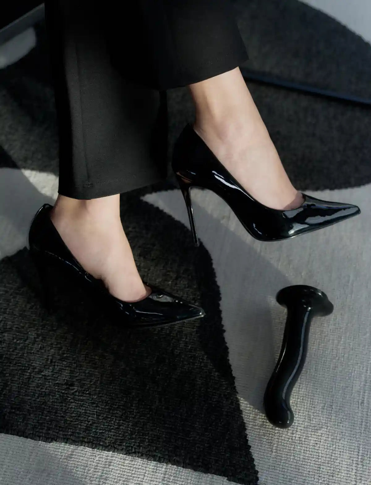 Hybrid dildo with P and G-spot stimulation design, ergonomic shape, Strap-On-Me collection