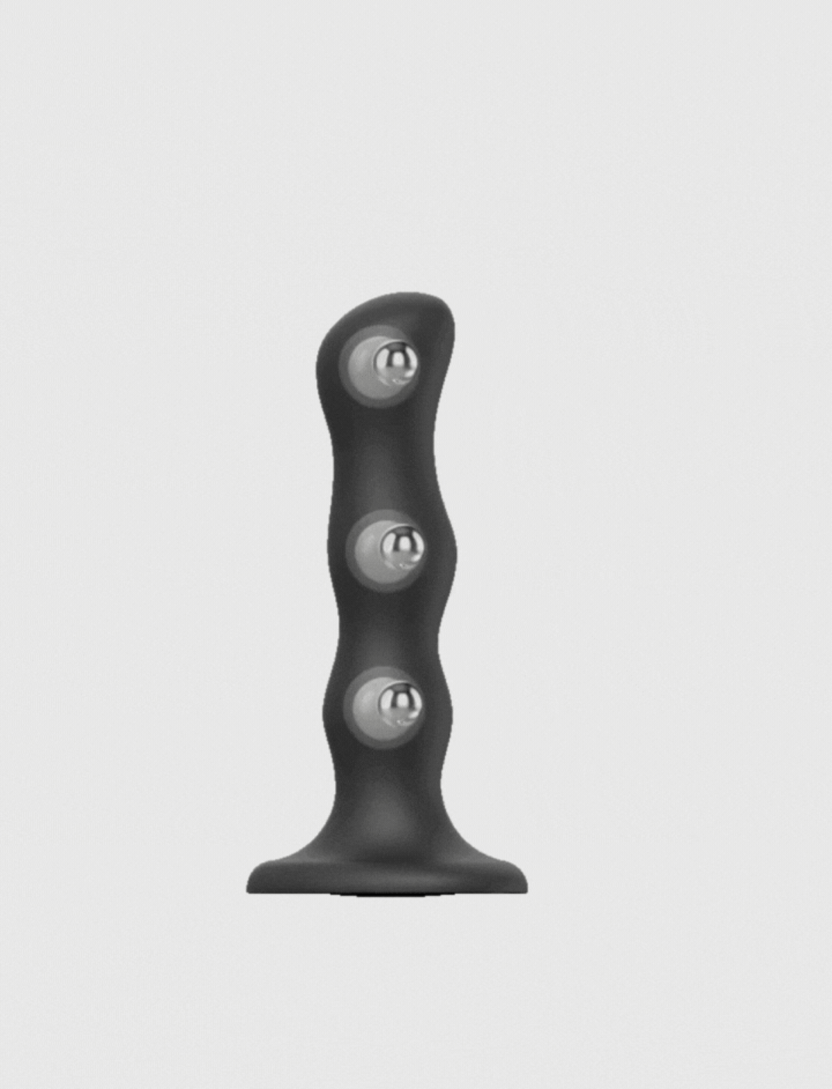 Geisha balls hybrid dildo, black design, Strap-On-Me collection