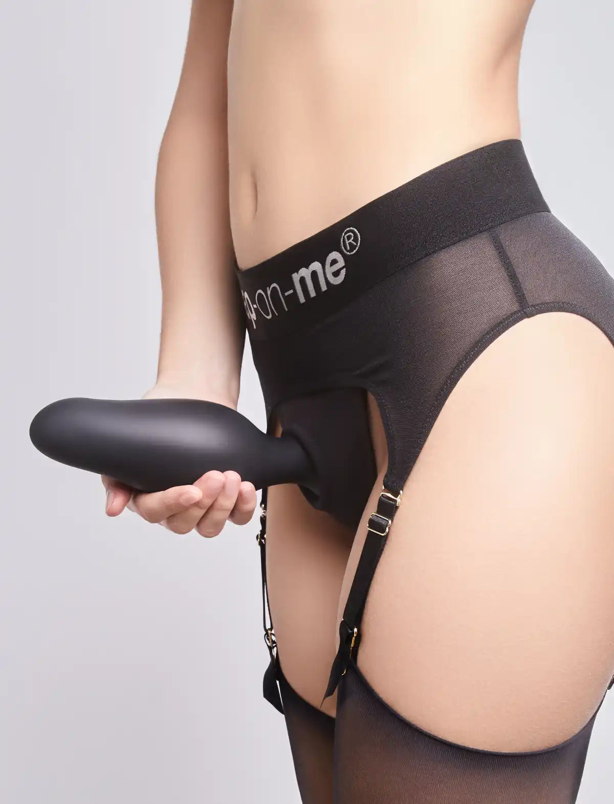 Inflatable anal plug hybrid dildo, ergonomic inflatable design, Strap-On-Me collection