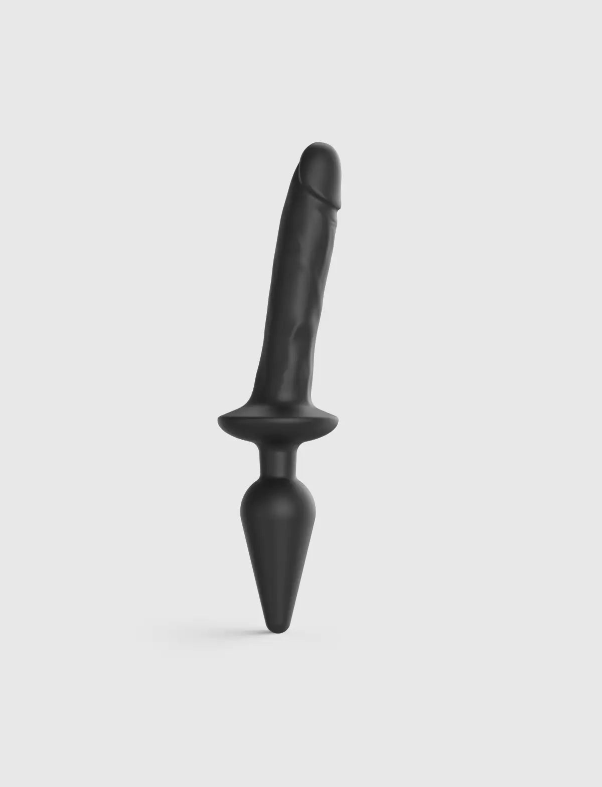 Hybrid dildo collection Strap-on-Me black switch plug-in realistic dildo with lifelike texture and modular design for versatile use