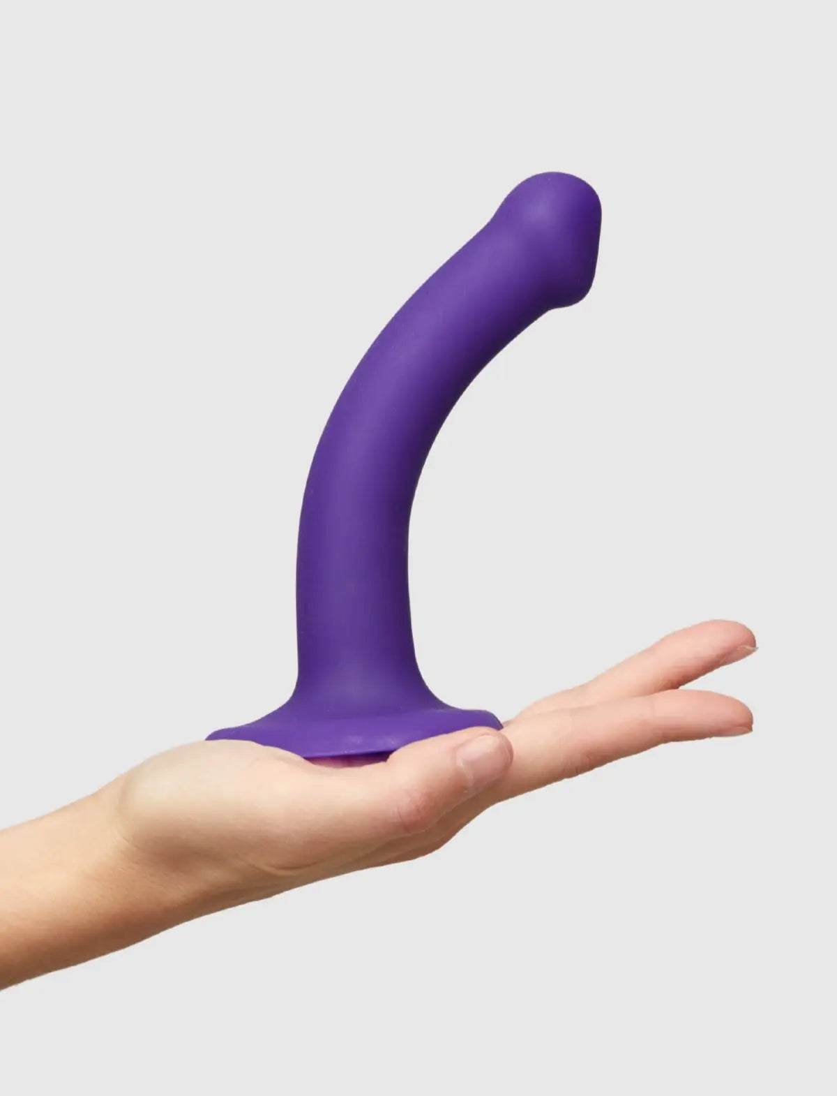 Bendable double-density semi-realistic dildo, violet design, Strap-On-Me collection