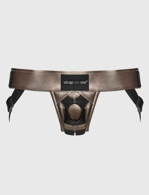Faux leather harness Strap-on-Me Curious bronze design with adjustable fit for comfortable and stylish wear