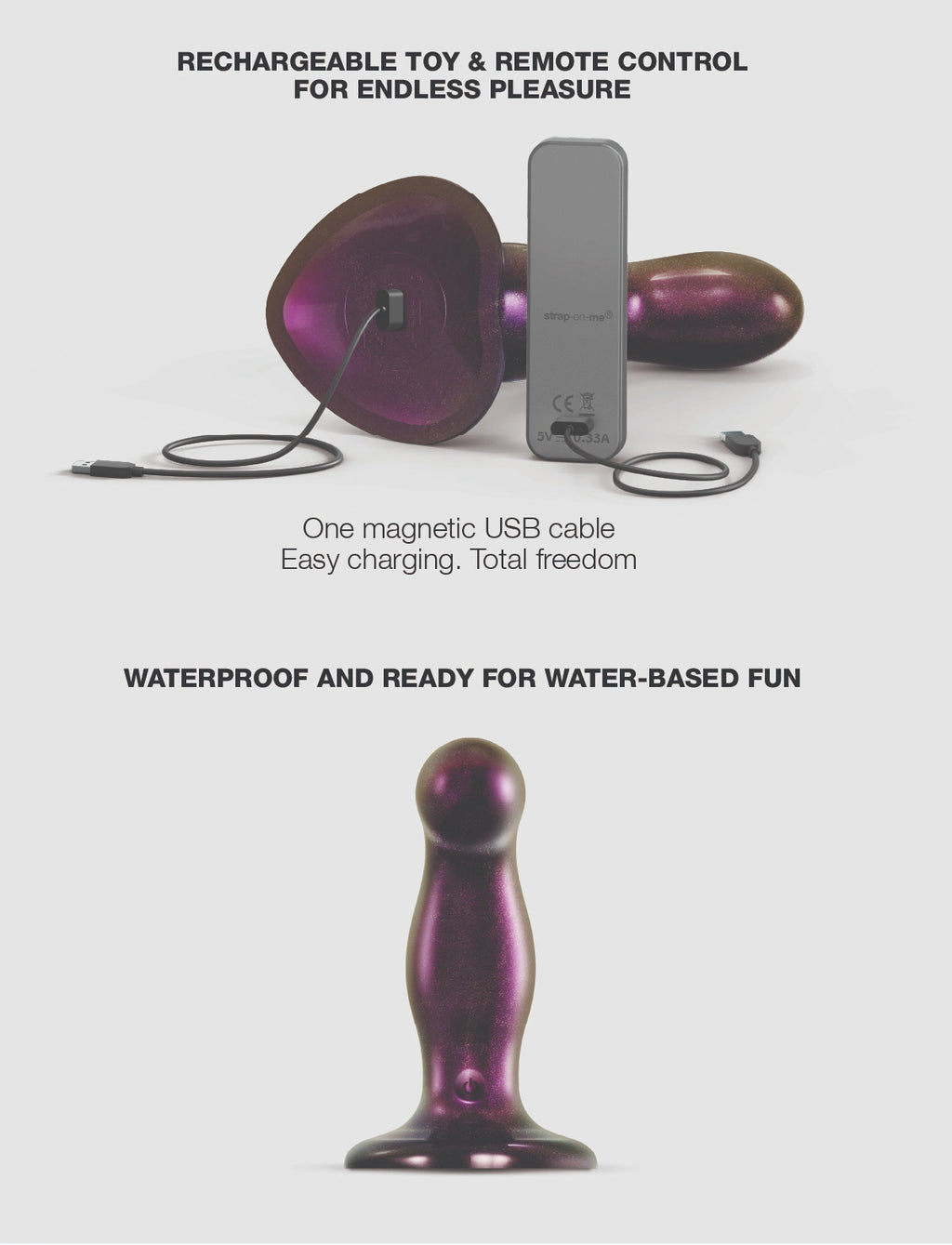 Fingering & Vibrating Dildo - Strap-on-me®