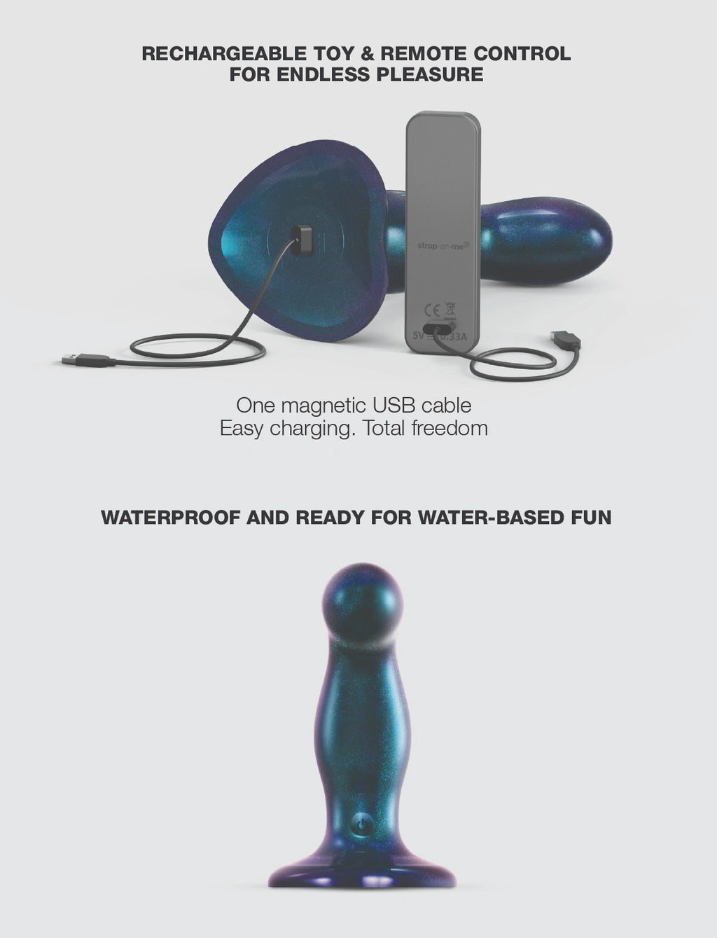 Fingering & Vibrating Dildo - Strap-on-me®