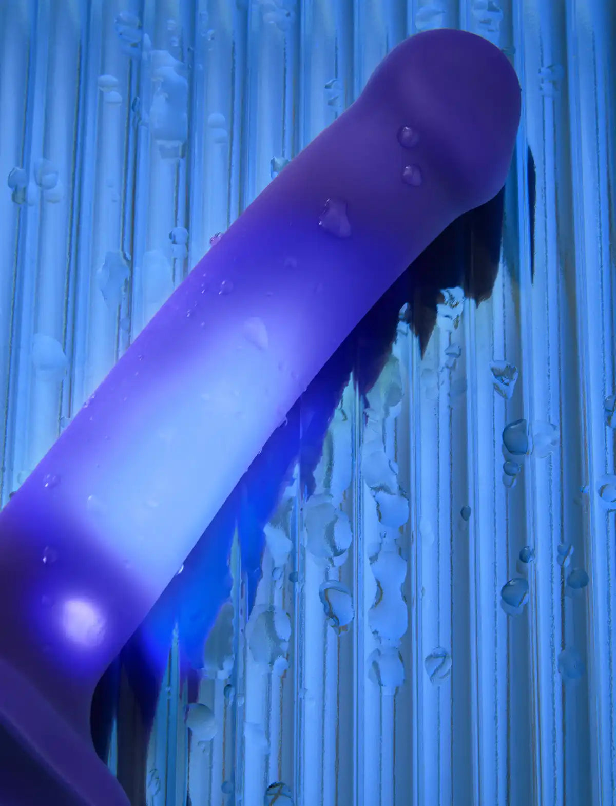 Glow LED semi-realistic dildo, luminous design, Strap-On-Me collection