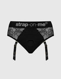 Black Diva lingerie harness Strap-on-Me with adjustable fit and elegant design for comfortable and stylish wear