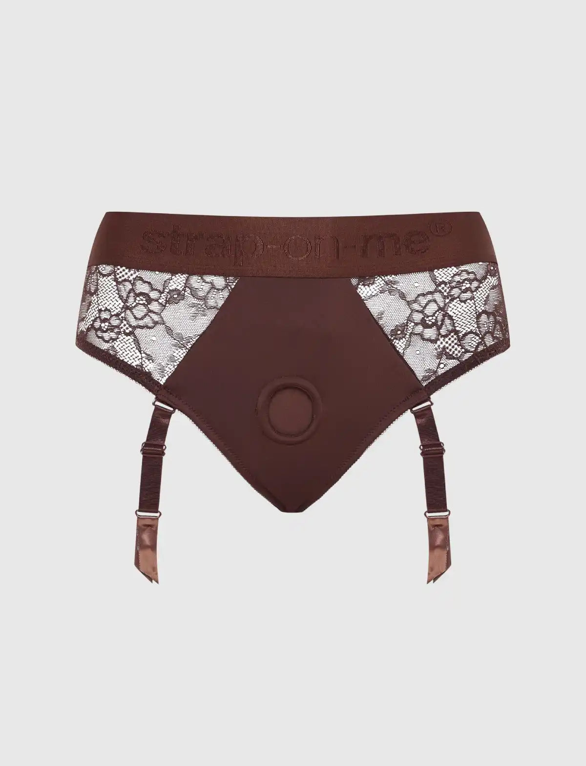 Chocolate Diva lingerie harness Strap-on-Me with adjustable fit and elegant design for comfortable and stylish wear
