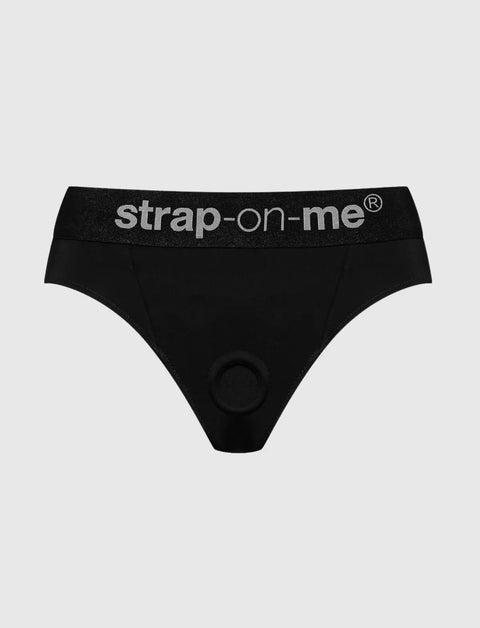 Black Heroine lingerie harness Strap-on-Me with adjustable fit and bold, elegant design for comfortable wear