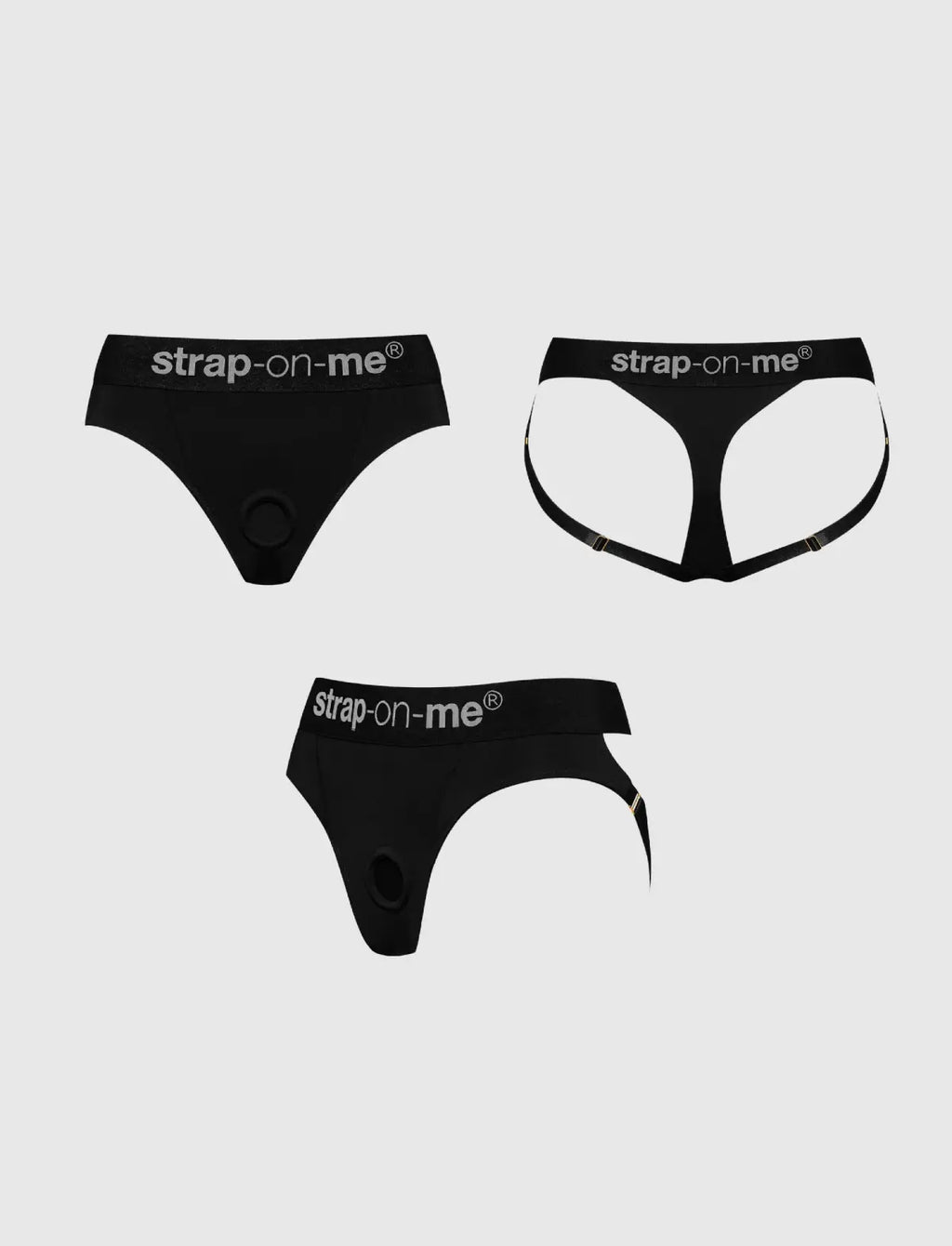 Black Heroine lingerie harness Strap-on-Me with adjustable fit and bold, elegant design for comfortable wear