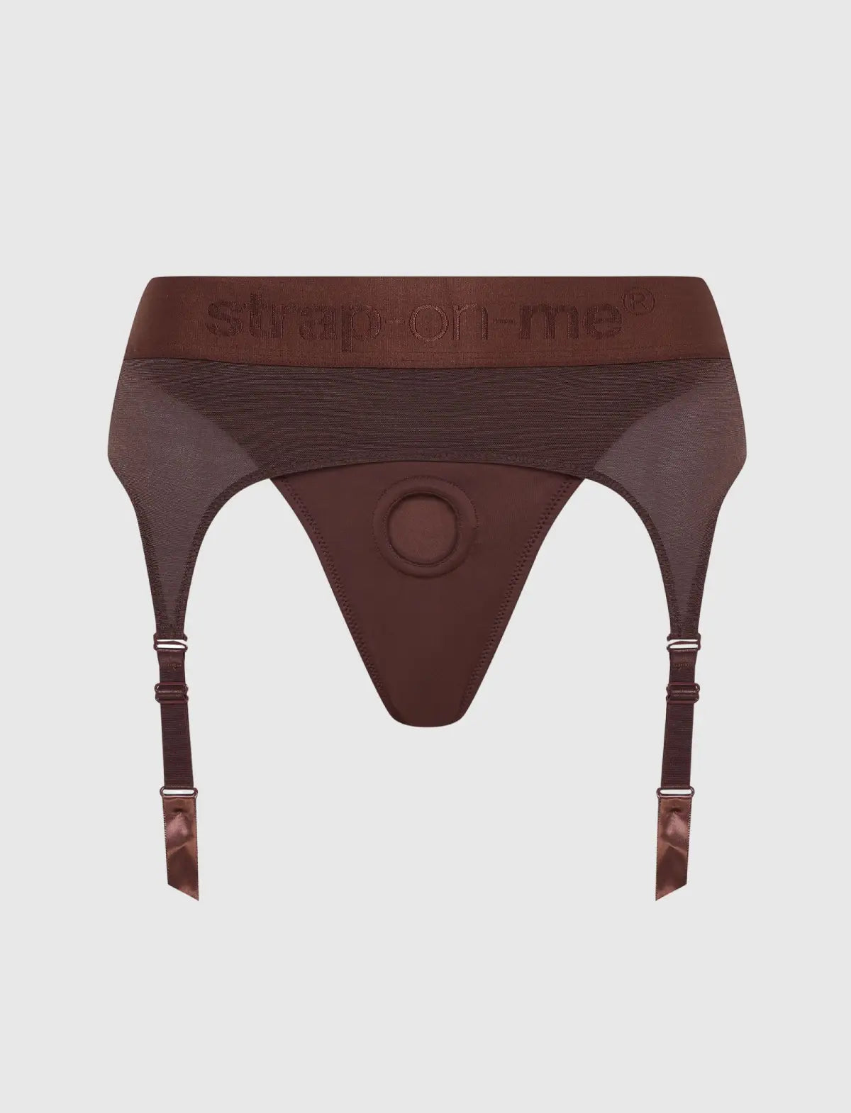 Chocolate Rebel lingerie harness Strap-on-Me with adjustable fit and edgy, stylish design for comfortable wear