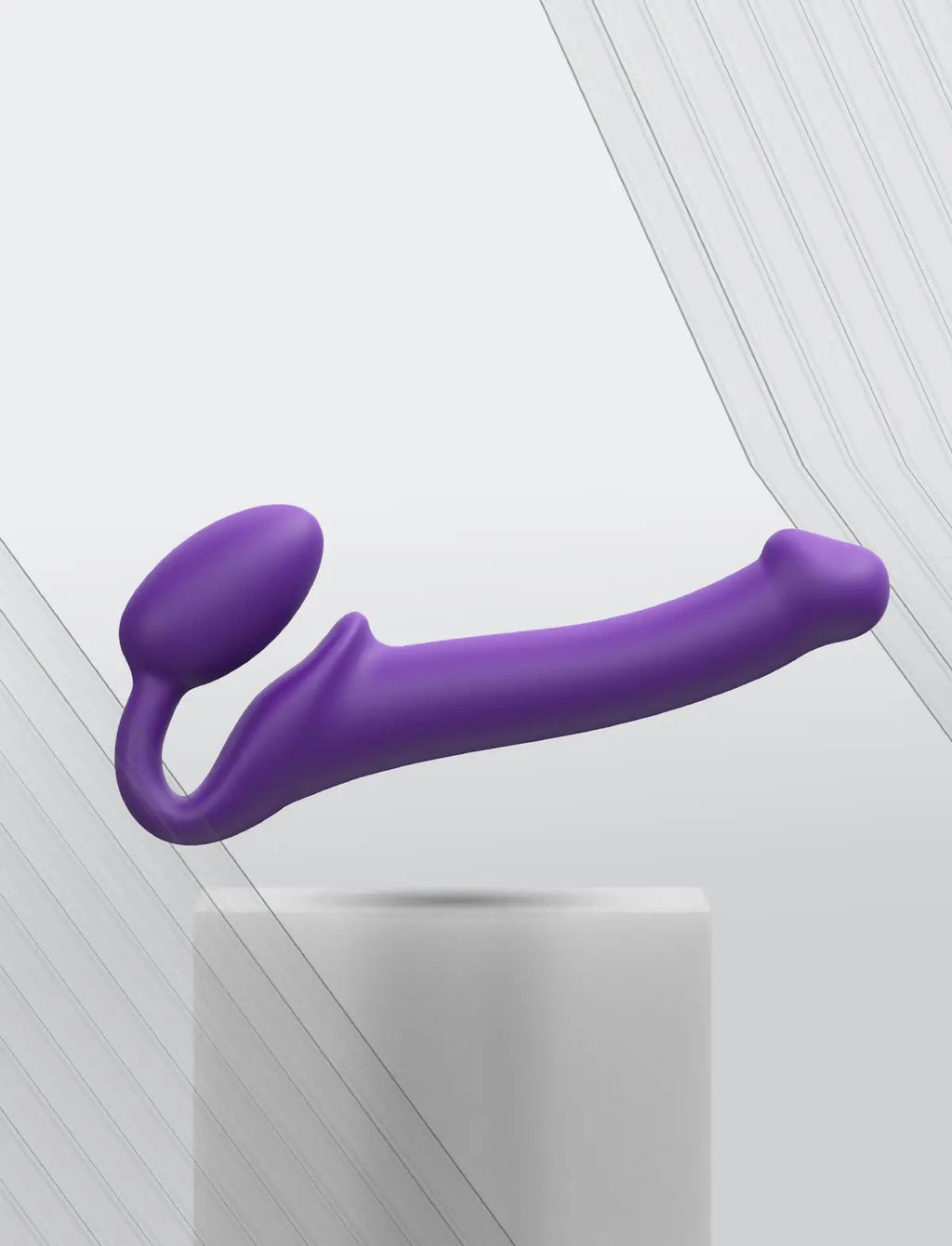 Classic non-vibrating strap-on, original version, purple design, Strap-On-Me collection