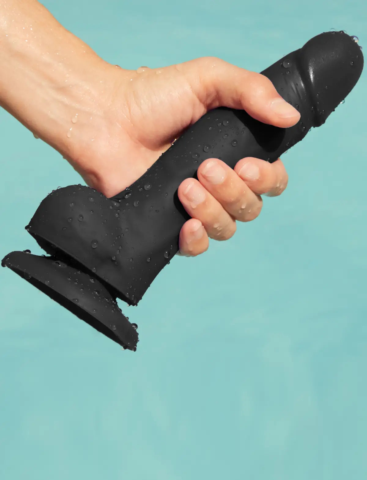 Realistic dildo Strap-on-Me black version with lifelike texture and natural skin-tone finish for a realistic feel