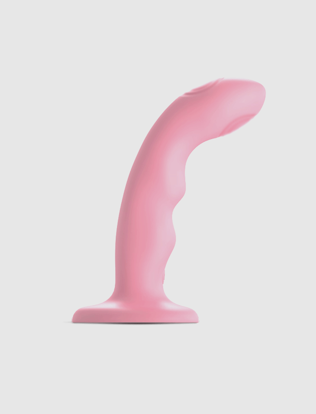 Vibrating tapping dildo wave, pink design, Strap-On-Me collection